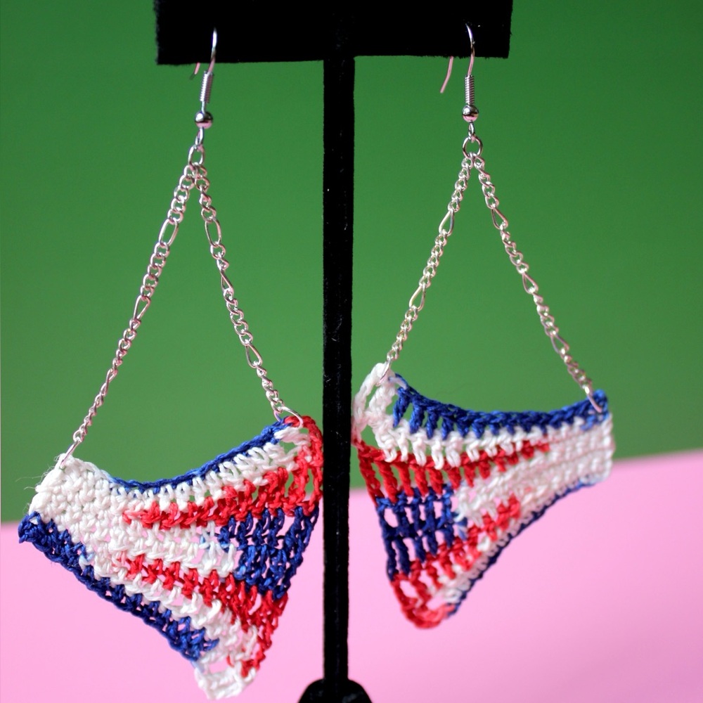 Colorful Crochet Earrings
